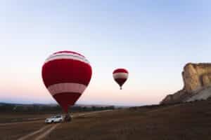 sunrise hot air balloon Luxor